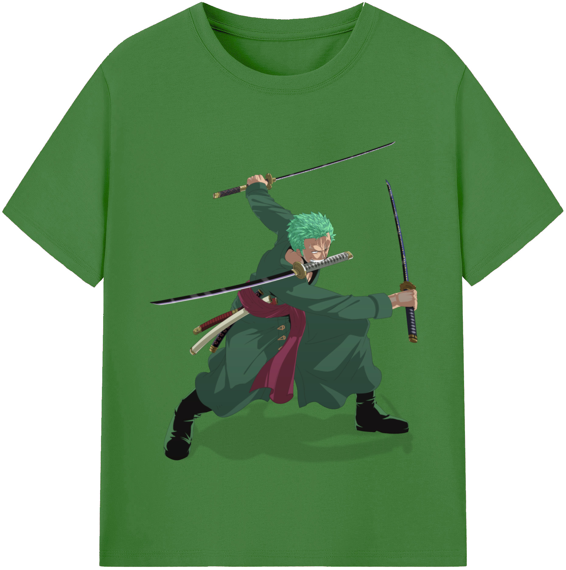 ワンピース ロロノア・ゾロ ONE PIECE Roronoa Zoro レディースカジュアルプリントTシャツ（綿100％）